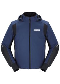 Spidi Hoodie Armor H2Out Textiljacke schwarz/blau XL