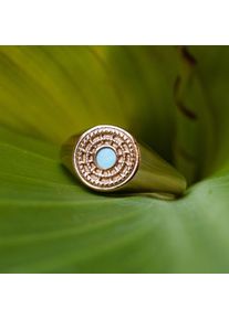 Holzkern Pixa Ring Rosé und Perlmutt