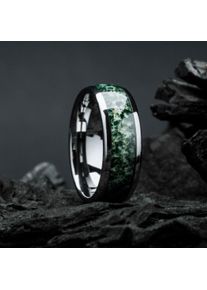 Holzkern Rings Men Tungsten und Achat