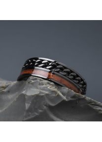 Holzkern Rings Men Grau und Koa