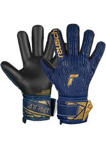 Reusch Attrakt Freegel Silver Junior Torwarthandschuhe Kinder - blau - Gr. 4 - Polyester/Gummi/Gummi