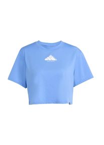 adidas Performance Funktionsshirt Damen, taubenblau / hellgrau, Größe M