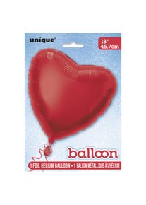 UNIQUE Palloncino a cuore rosso in foil