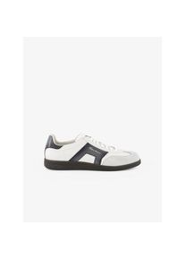 Santoni baskets en cuir Dbs Oly blanc casse