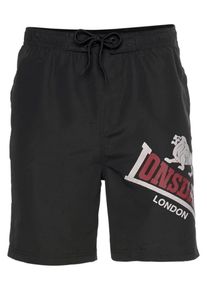 Lonsdale Boardshorts Herren Gr&ouml;&szlig;e M hellgrau / dunkelrot / schwarz