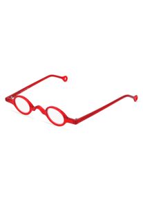 Lesebrille Fielmann INTERIM 001 FA | Unisex | Fassung: Vollrand, Rund, , Rot Transparent