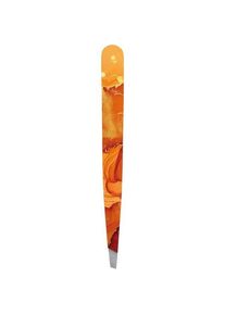 Hausmann Pinzette schräg marmor glitzer orange