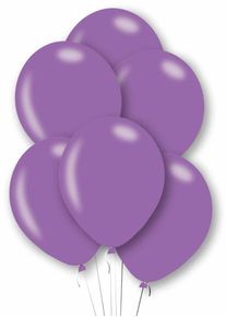 10 palloncini in lattice metallico viola 27,5 cm