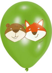 Amscan 6 Ballons Fuchs & Bieber 28cm