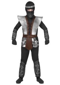 Widmann Costume da Ninja Fighter nero per bambini Premium