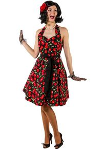 Orlob Abito rockabilly anni '50 con stampa ciliegia