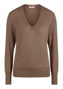 Peter Hahn - V-Pullover, braun, Gr. 42, Baumwolle