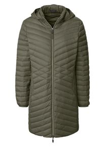 Peter Hahn - Daunen-Long-Steppjacke, grün, Gr. 46, Kunstfaser