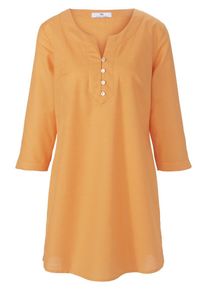 Peter Hahn - Tunika aus 100% Leinen, orange, Gr. 44, Leinen