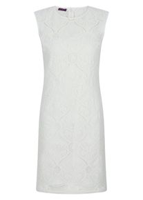 Talbot Runhof X PETER HAHN - Kleid, weiss, Gr. 46, Baumwolle