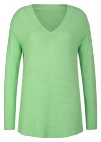 Anna Aura - V-Pullover, gr&uuml;n, Gr. 48, Baumwolle