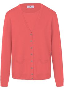 Peter Hahn - Twinset aus 100% Schurwolle-Pure Tasmanian Wool, pink, Gr. 36, Schurwolle