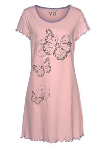 Vivance, Femmes Chemise de nuit, violet / rose / noir