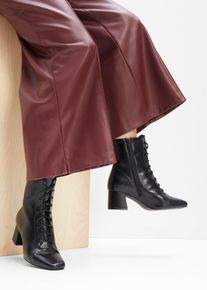 Schnür Stiefelette in schwarz, Grösse 42, bonprix
