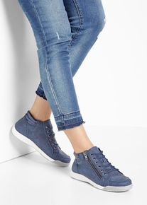 High-Top-Sneaker mit Rei&szlig;verschluss in blau, Gr&ouml;sse 36, bonprix