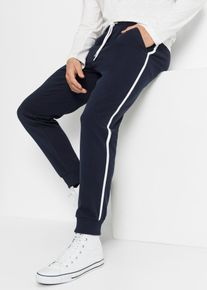 Jogginghose mit Kontrastdetails (2er Pack) in schwarz, Grösse 60/62 (XXL), bonprix
