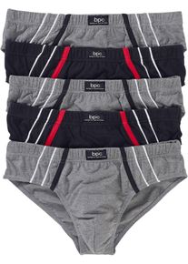 Maxislip mit weicher Baumwolle (5er Pack) in grau, Gr&ouml;sse 5 (M), 100% Baumwolle, bonprix