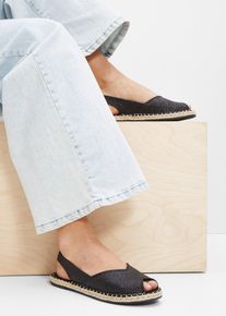 Espadrilles in schwarz, Gr&ouml;sse 41, bonprix