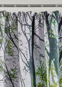 Abdunkelnder Vorhang mit Wald Motiv (1er Pack) in grün, 145x135 cm, bonprix