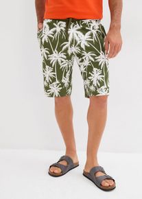 Sweat-Bermuda aus reiner Bio-Baumwolle in grün, Grösse 56/58 (XL), 100% Baumwolle, bonprix