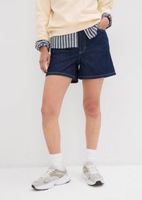 Jeans-Shorts High Waist Low Stretch in blau, Grösse 50, 100% Baumwolle, bonprix