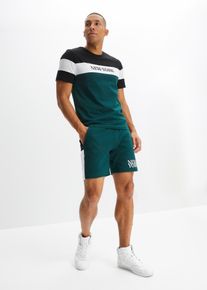 Shirt und kurze Hose (2-tlg.Set) in grün, Grösse 56/58 (XL), bonprix