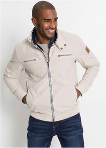 Übergangsjacke mit Stehkragen in grau, Grösse 64, bonprix