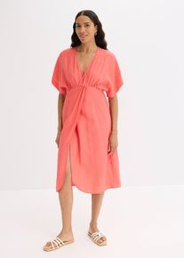 Tunika-Kleid aus Crinkle in pink, Grösse 52, bonprix