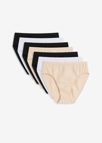 Maxislip (7er Pack) mit Bio- Baumwolle in schwarz, Grösse 56/58 (3XL), 95% Baumwolle, bonprix