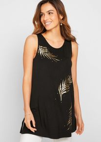 Long-Top in schwarz, Grösse 52/54 (XXL), bonprix