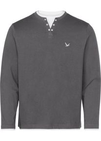Catamaran Herren Langarmshirt im Doppelpack marine + anthrazit