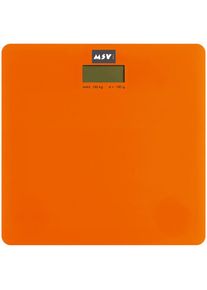 MSV Personenwaage »ORANGE«, hochwertige Personenwaage aus Hartglas orange