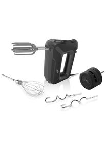 2THETA ETA Handmixer »LENTO Black 305190000«, 550 W, mit 2 Rührhaken, 2 Knethaken, 1 Schneebesen und 1 Messerschleifer schwarz