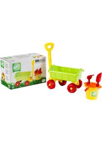 klein Sandeimer »Bio Bollerwagen und Eimer-Set«, mit Handschaufel, Handrechen und Sieb; Made in Germany bunt