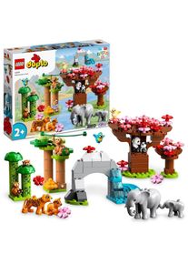 Lego® Konstruktionsspielsteine »Wilde Tiere Asiens (10974), DUPLO«, (118 St.), Made in Europe bunt