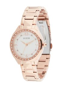 Guess, Femmes Montre &agrave; affichage analogique, or rose / transparent / blanc