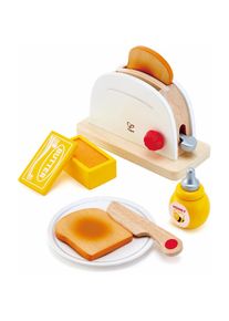 HAPE Kinder-Toaster &raquo;Pop-Up-Toaster-Set, 7-tlg.&laquo;, (Set, 7 tlg.), aus Holz gelb natur/wei&szlig;/gelb