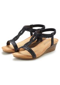 Vivance Witt Damen Sandalette, schwarz, Gr&ouml;&szlig;e 36, 100% Textil