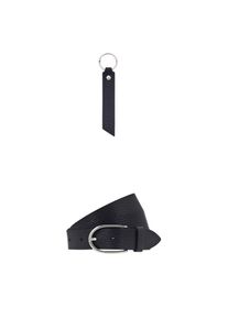 Vanzetti Ledergürtel, (Set), mit Schlüsselanhänger schwarz