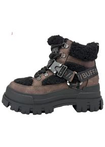 Buffalo Stiefelette Damen, braun / schwarz, Größe 41