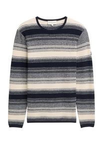 Tom Tailor Pullover Herren Gr&ouml;&szlig;e XXL dunkelblau / wollwei&szlig;