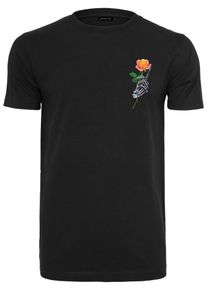 MT Men, Hommes T-Shirt 'Chrome Skeleton Hand', multicolore / noir