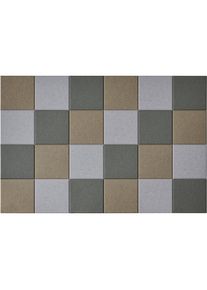 Akustik-Wandfliese, HxB 300 x 300 mm, je 8 x beige, hellgrau, dunkelgrau, VE 24 Stk eurokraft basic