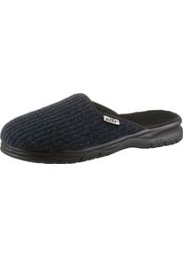 Herren Pantoffel in Cord-Qualit&auml;t marine