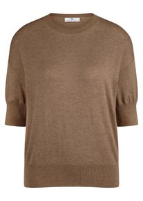 Peter Hahn - Rundhals-Pullover, braun, Gr. 40, Baumwolle